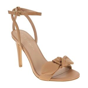 BCBGeneration Women's Jamina Bow Detail Dress Strappy Sandal Tan Color Size 9.5